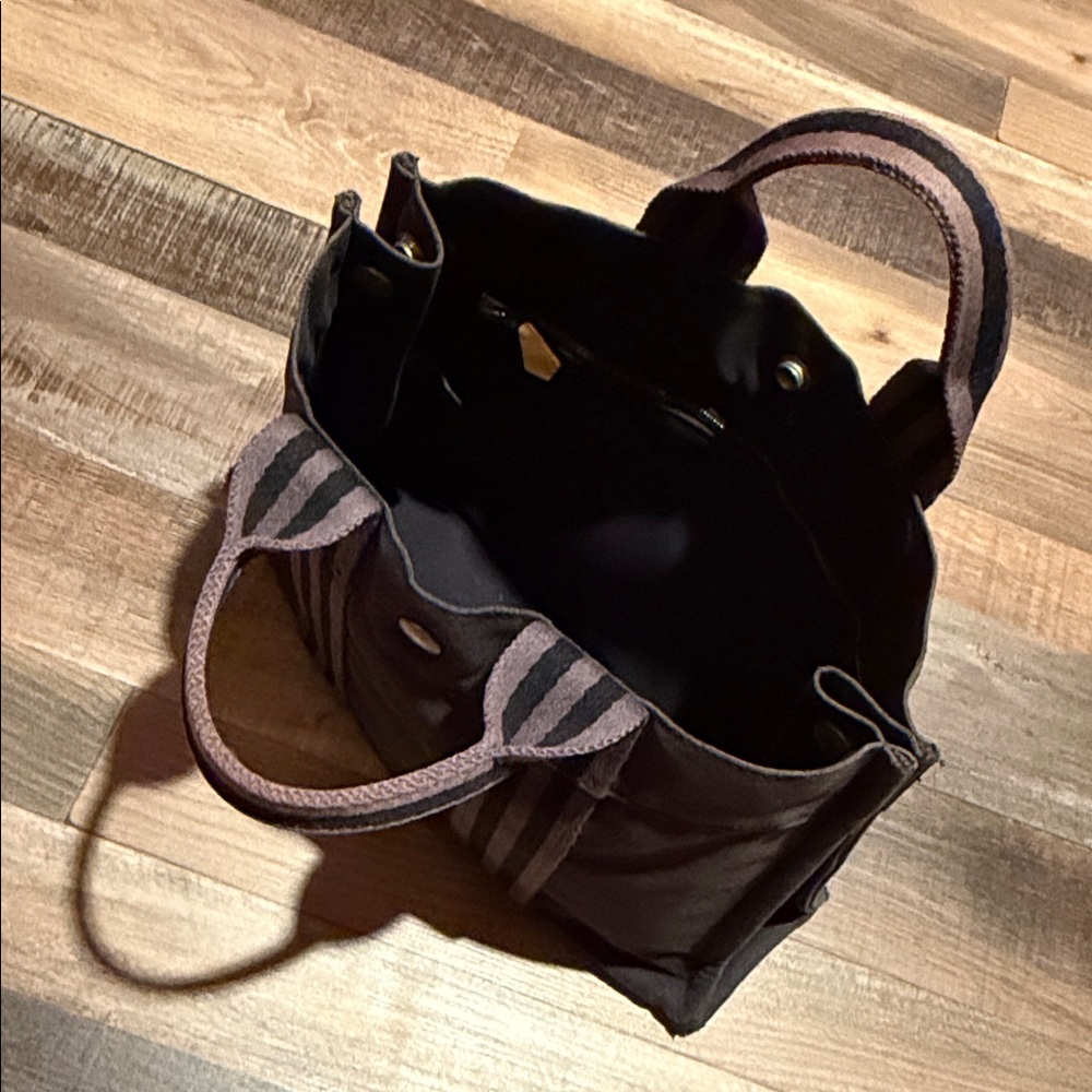 HERMÈS Tote Fourre Tout Toile PM Gray Canvas Authentic - Picture 6 of 12